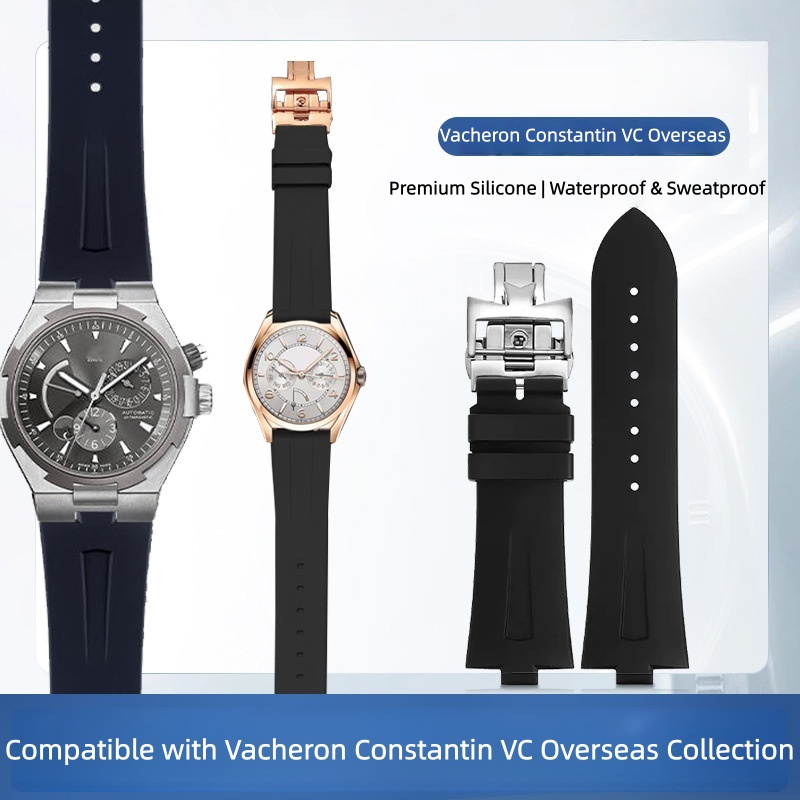 Luxury Watch Vacheron Constantin - حزام ساعة من السيليكون المطاطي لـ