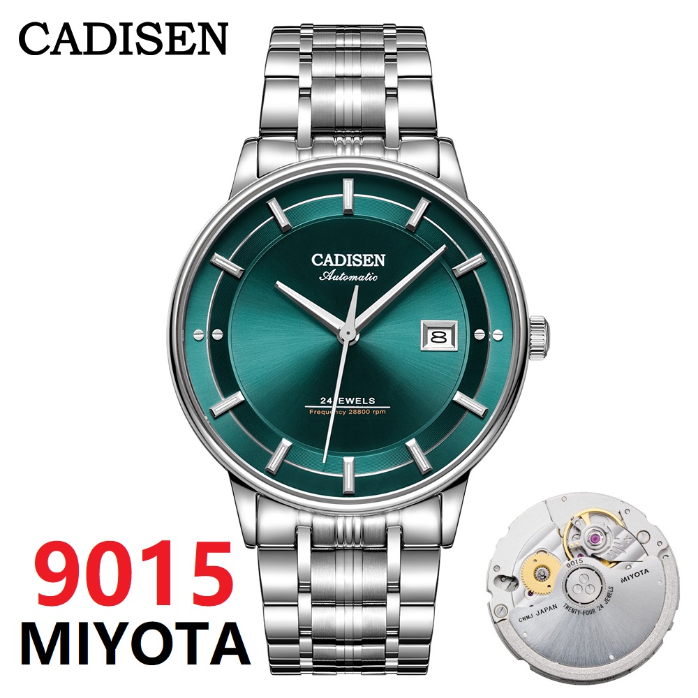 Luxury Watch Japan Brand - CADISEN ساعة اليد الميكانيكية رقيقة جدا