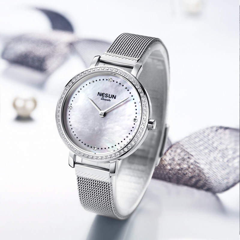 Luxury Watch Japan Brand - سويسرا NESUN ساعات نسائية اليابان ميوتا