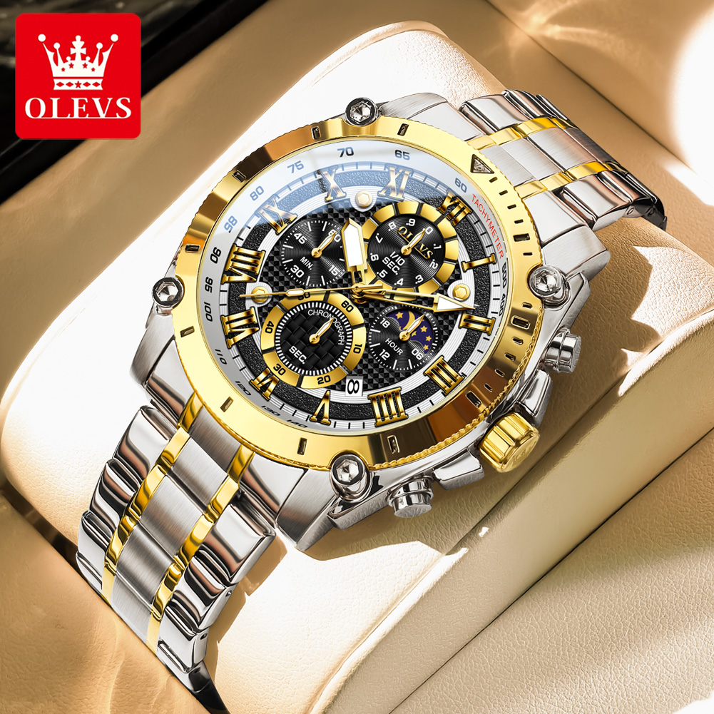 Luxury Watch Zone - OLEVS 3689 كوارتز ساعة رجالي متعددة