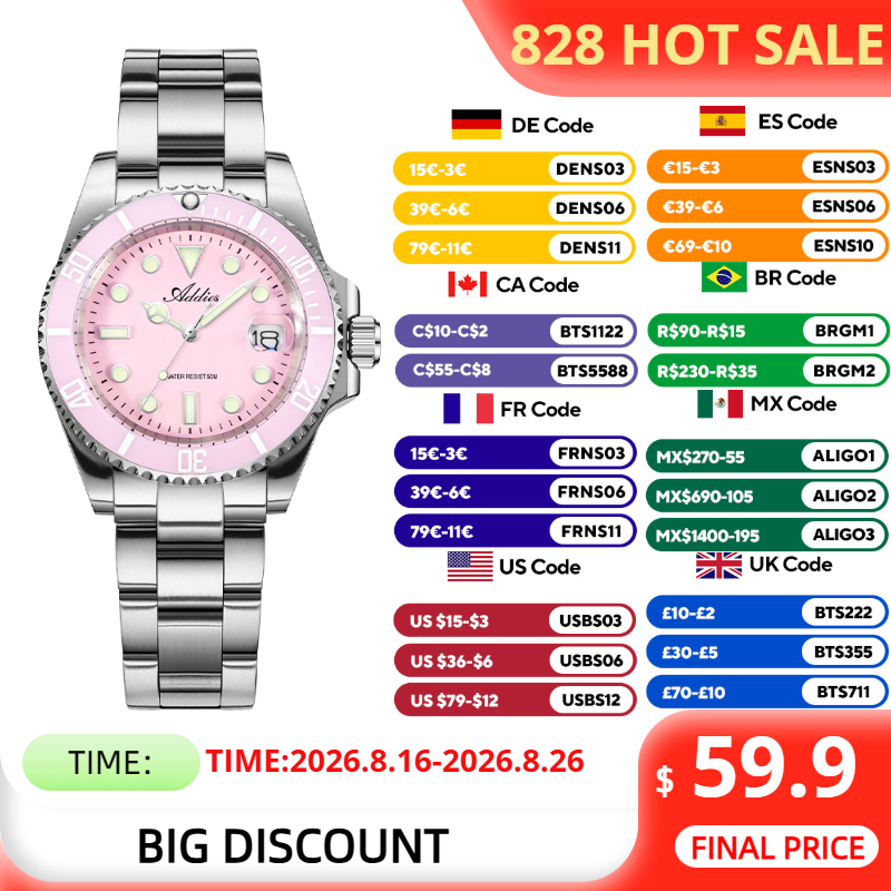 Luxury Watch In Usa - ساعات نسائية مقاومة للماء من ADDIES