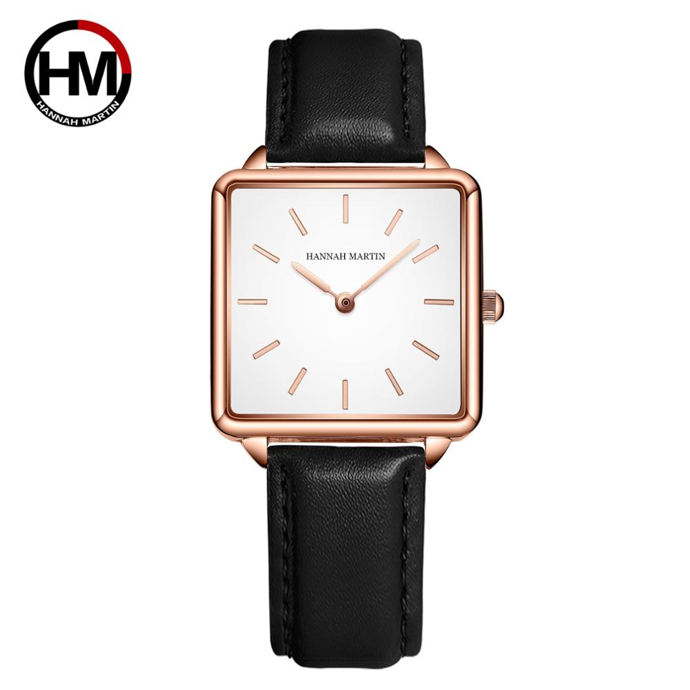 Luxury Watch Brand For Women - جلد طبيعي حزام اليابان الكوارتز حركة
