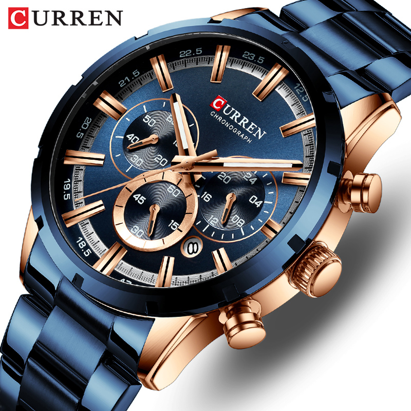 Luxury Watch Audemars Piguet - Curren ساعة رجالي بلو ديال سوار