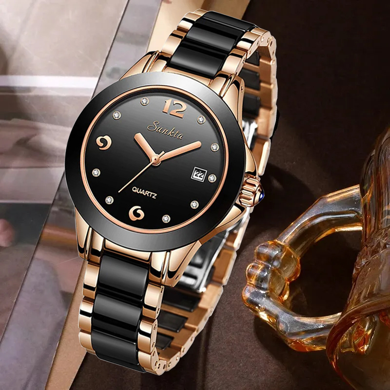 Luxury Watch In Usa - LIGE Sunkta موضة أنيقة ساعات نسائية