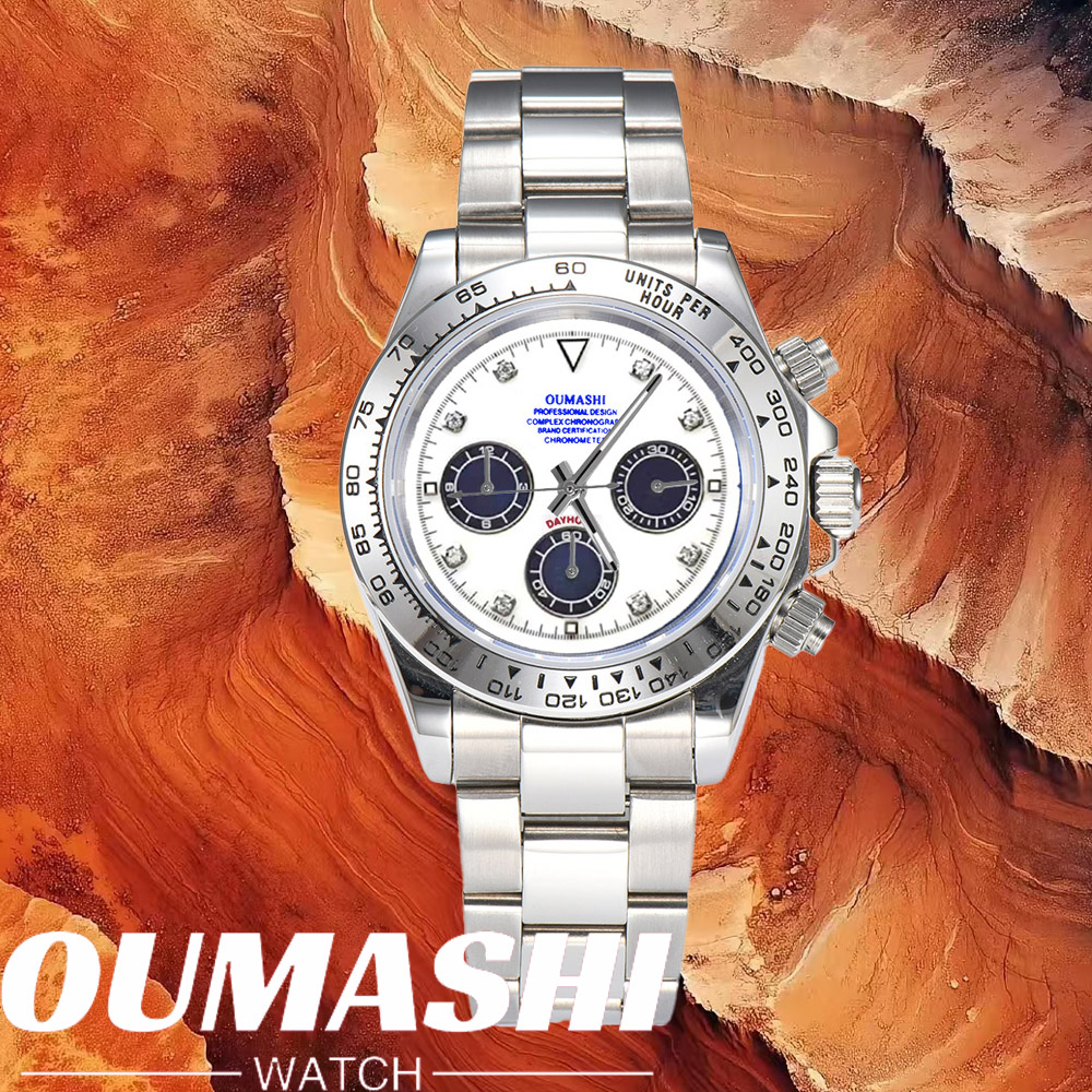 Luxury Watch Zone - ساعات فاخرة VK63 بزجاج الياقوت وفولاذ
