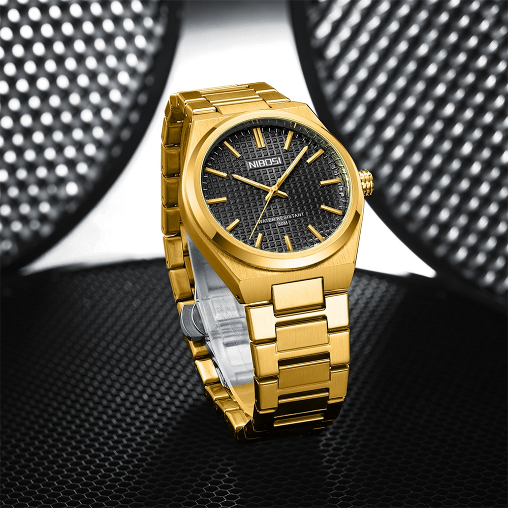 Luxury Watch Gold And Black - رجل العلامة التجارية الفاخرة ووتش الذهب