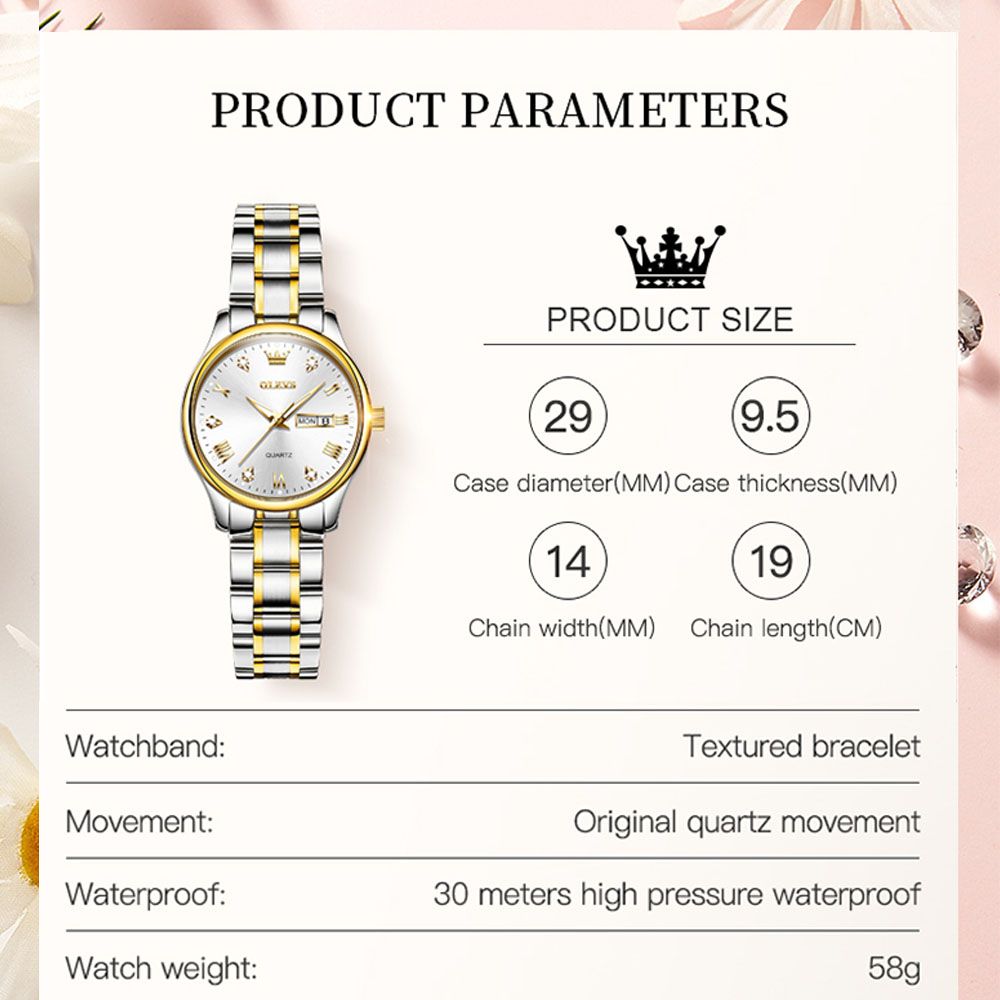 ساعة أوليف كوارتز نسائية مقاوم - مراجعة Luxury Watch Brand For Women وسعره