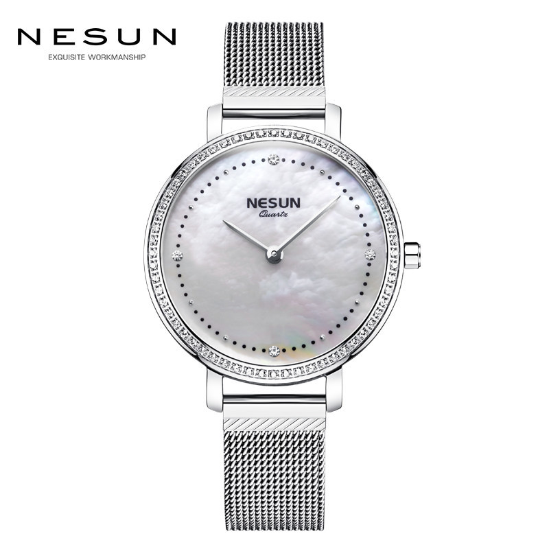 سويسرا NESUN ساعات نسائية اليا - مراجعة Luxury Watch Japan Brand وسعره