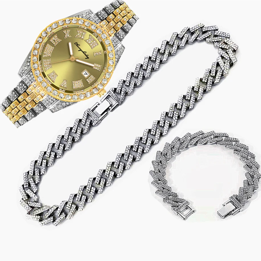 3 قطعة مثلج خارج ساعة للرجال ا - مراجعة Luxury Watch Miami وسعره