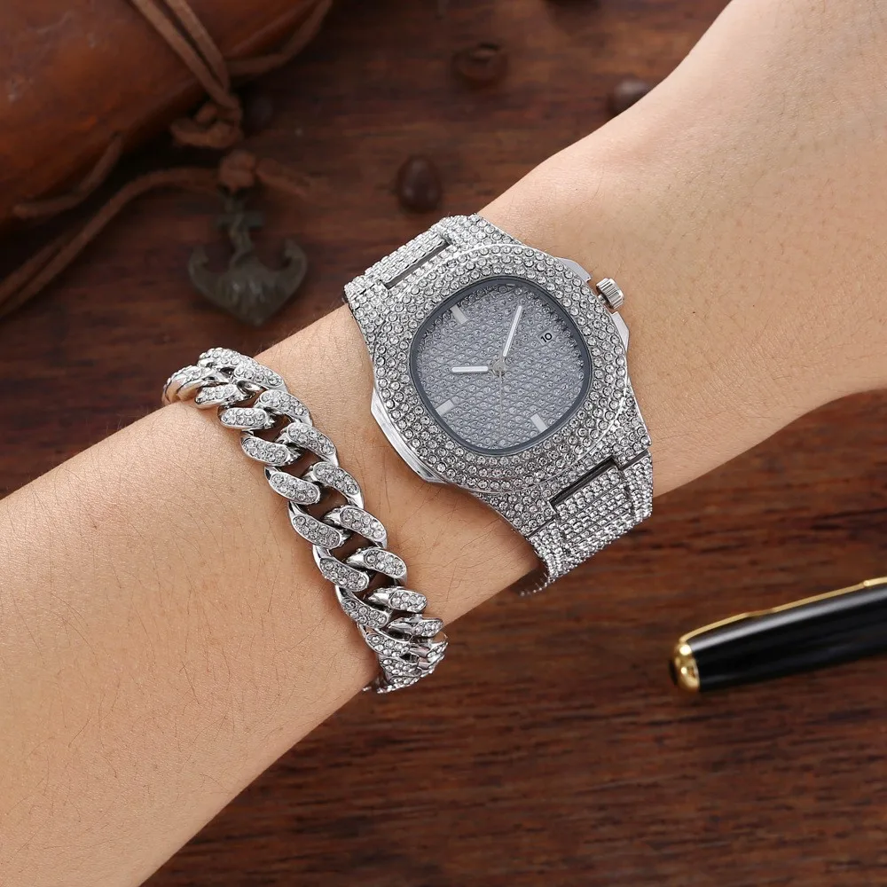 جديد الذهب اللون ساعة وسوار كو - مراجعة Luxury Watch Miami وسعره