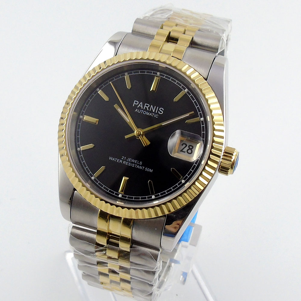 ساعة بارنيس أوتوماتيكية للرجال - مراجعة Luxury Watch Gold And Black وسعره