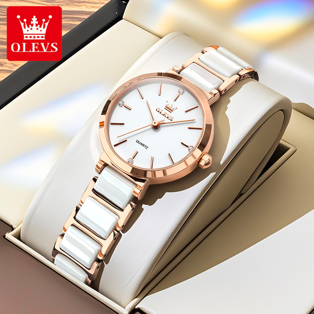 OLEVS ساعة نسائية 5877 ساعة كو - مراجعة Luxury Watch In Usa وسعره