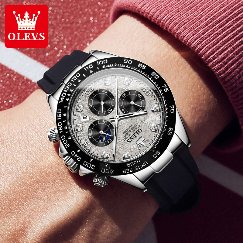 OLEVS 2875 ساعة كوارتز رجالية  - مراجعة Luxury Watch Audemars Piguet وسعره