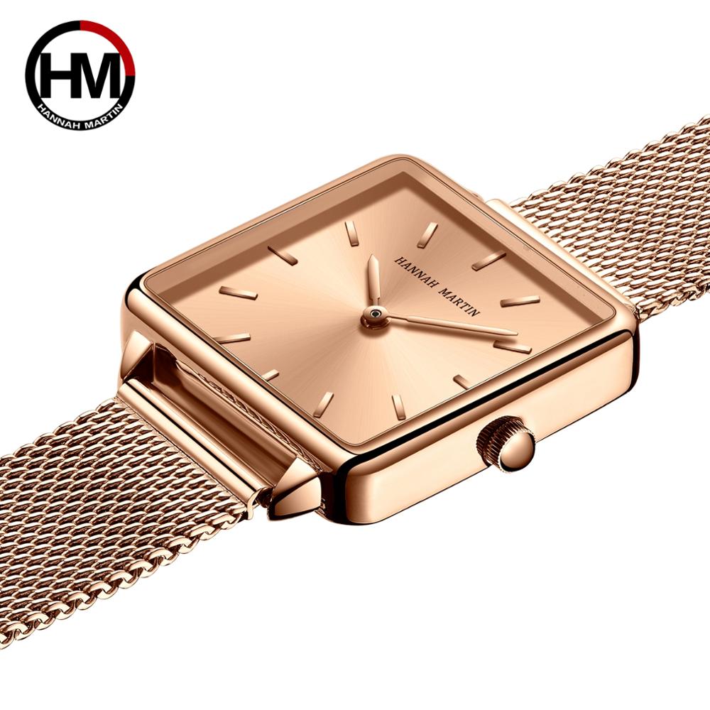 جلد طبيعي حزام اليابان الكوارت - مراجعة Luxury Watch Brand For Women وسعره