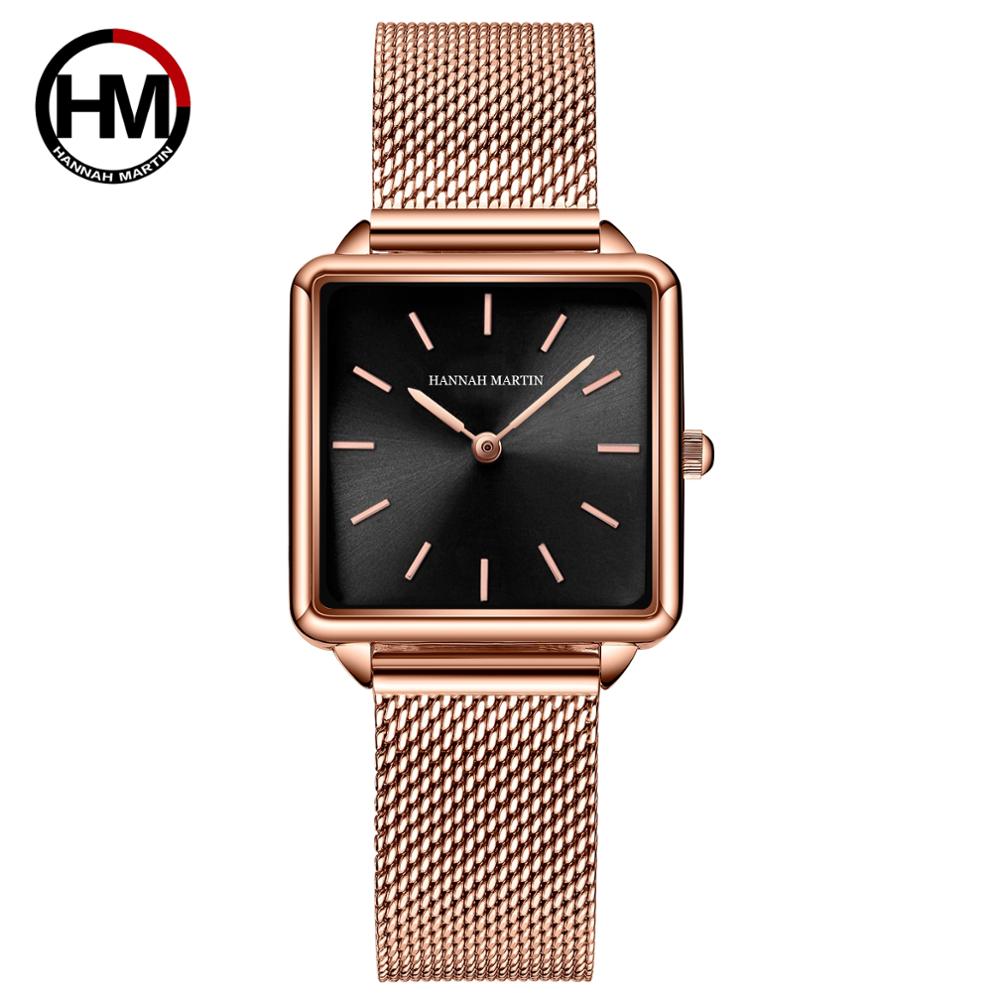 جلد طبيعي حزام اليابان الكوارت - مراجعة Luxury Watch Brand For Women وسعره