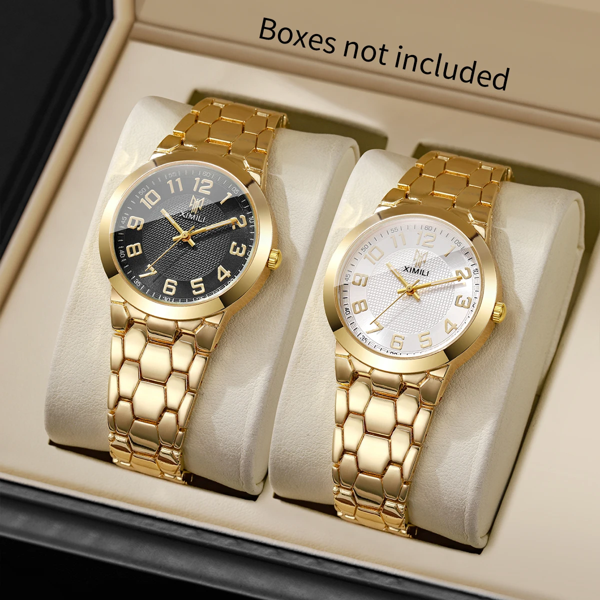 ساعة يد نسائية فاخرة بلون ذهبي - مراجعة Luxury Watch Gold And Black وسعره