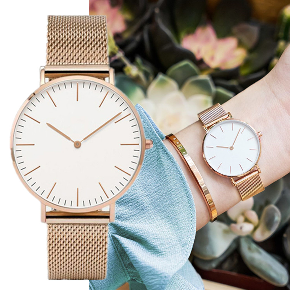 ساعة يد كوارتز بحزام شبكي من ا - مراجعة Luxury Watch Brand For Women وسعره