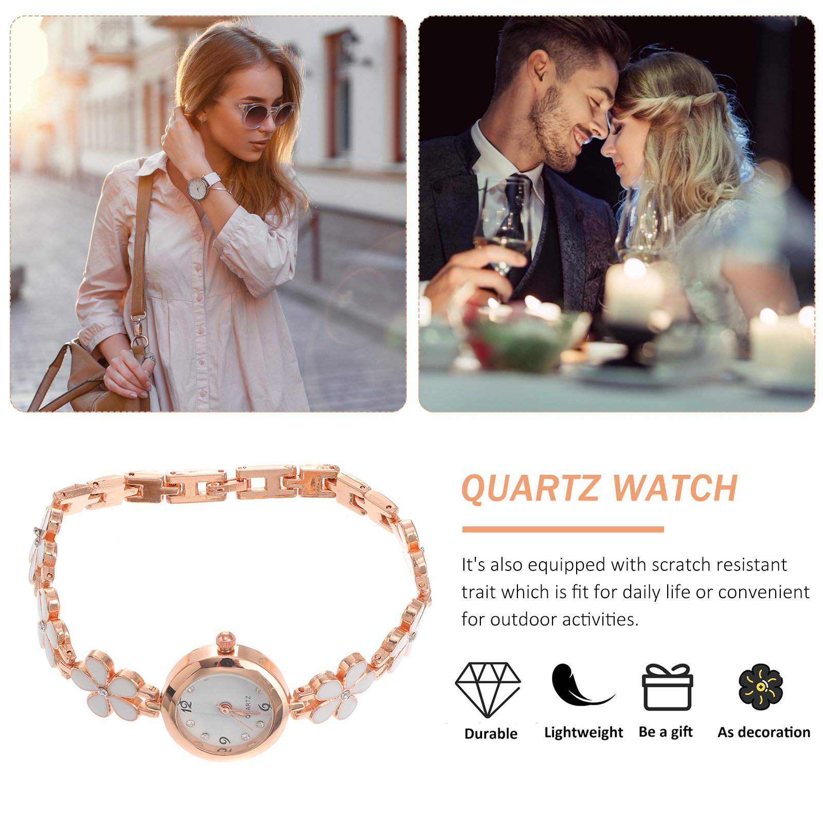 ساعة أنيقة بسوار أبيض مقاومة ل - مراجعة Luxury Watch In Usa وسعره