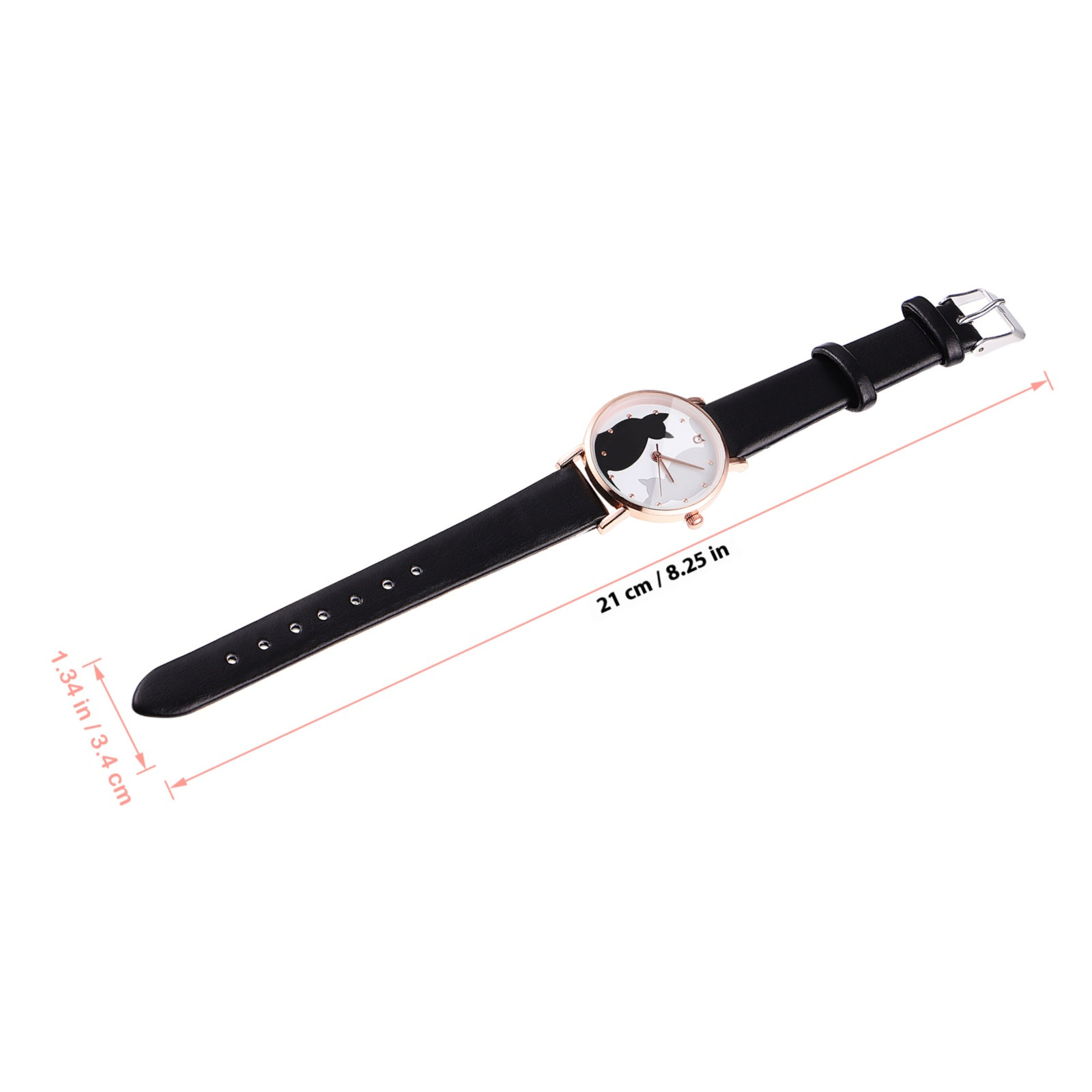 ساعة يد كرتونية على شكل قطة بح - مراجعة Luxury Watch Gold And Black وسعره