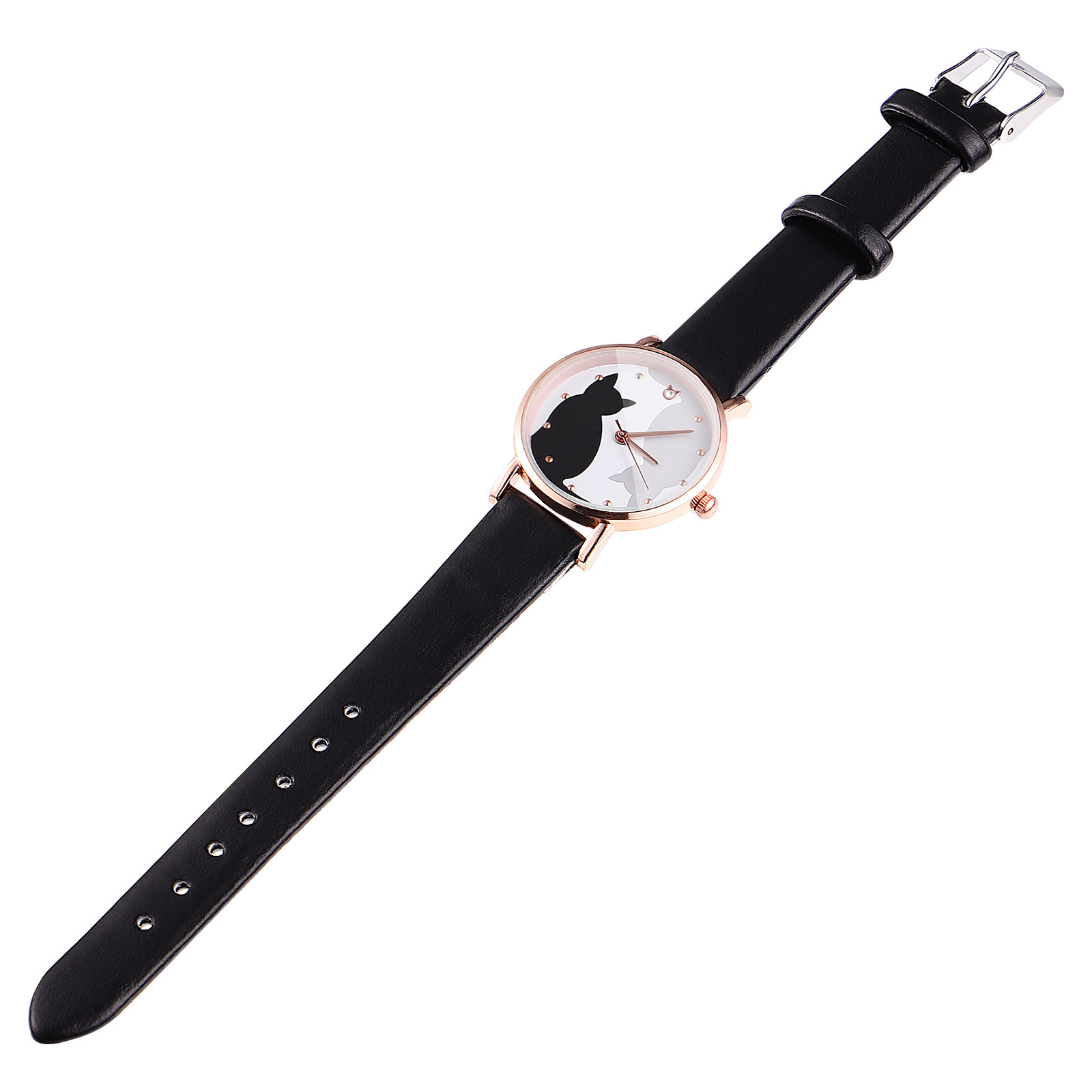 ساعة يد كرتونية على شكل قطة بح - مراجعة Luxury Watch Gold And Black وسعره