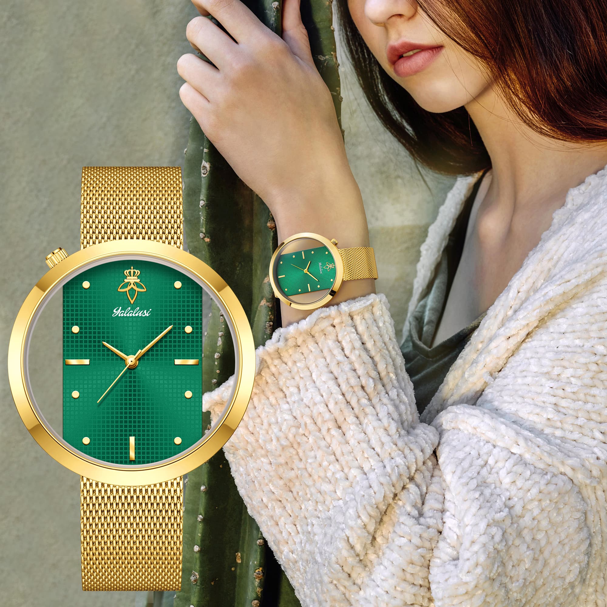 ساعة يد نسائية فاخرة من يالالو - مراجعة Luxury Watch Gold And Black وسعره
