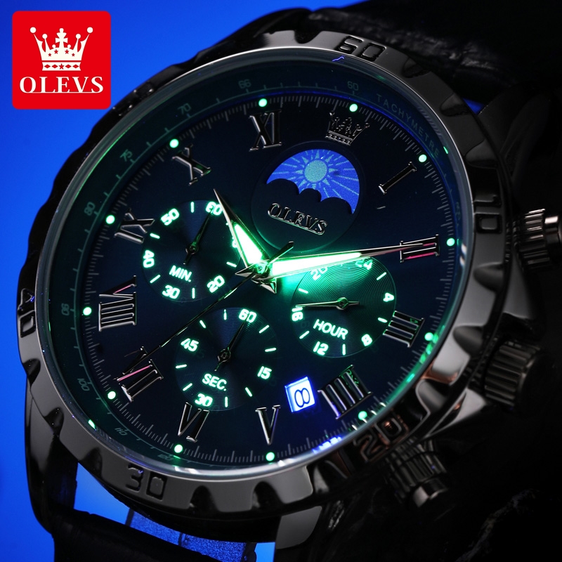 OLEVS 2950 ساعة رجالية موضة مق - مراجعة Luxury Watch Audemars Piguet وسعره