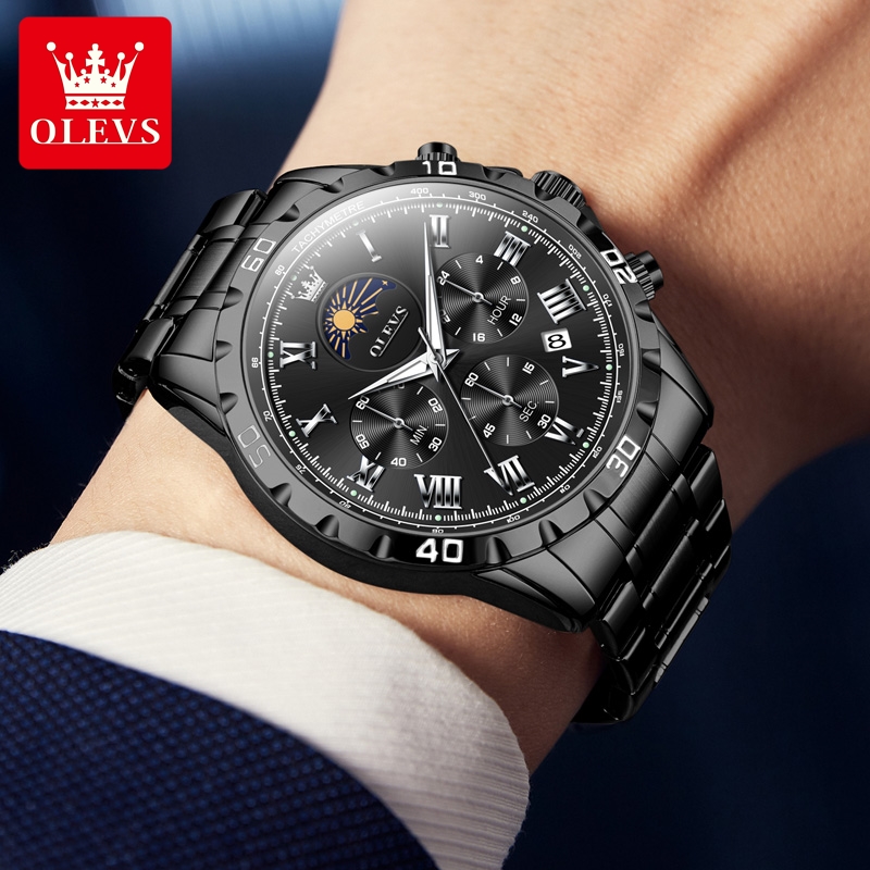 OLEVS 2950 ساعة رجالية موضة مق - مراجعة Luxury Watch Audemars Piguet وسعره