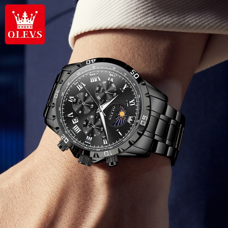 OLEVS 2950 ساعة رجالية موضة مق - مراجعة Luxury Watch Audemars Piguet وسعره