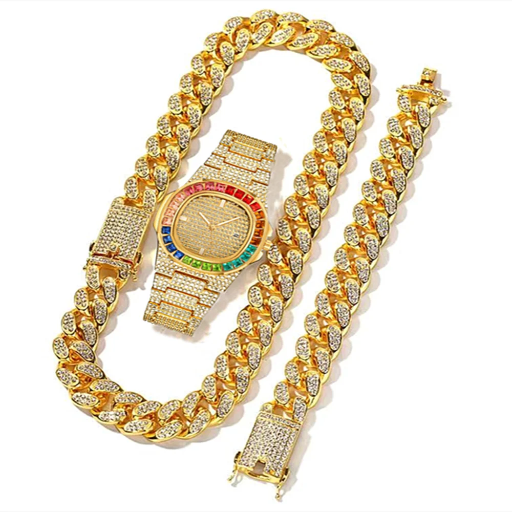 طقم مجوهرات رجالي فاخر من 3 قط - مراجعة Luxury Watch Miami وسعره
