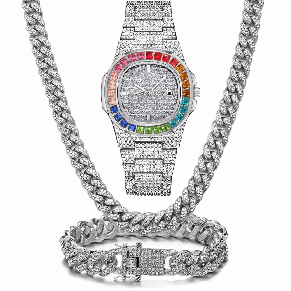 طقم مجوهرات رجالي فاخر من 3 قط - مراجعة Luxury Watch Miami وسعره