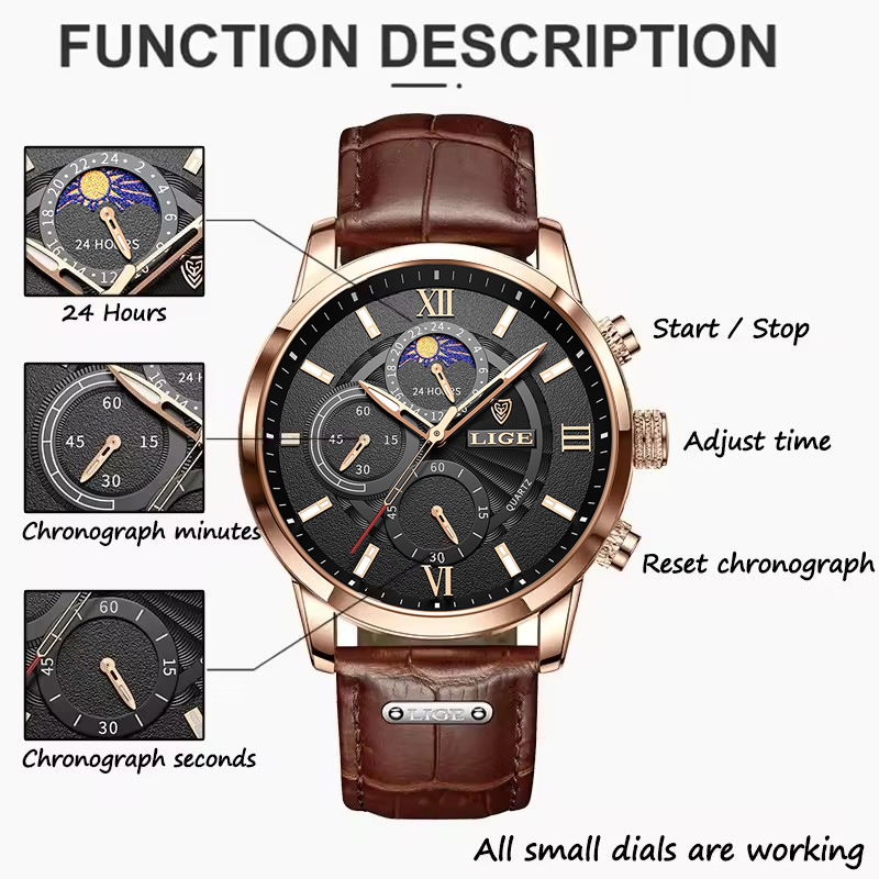 ساعات رجالية LIGE العلامة التج - مراجعة Luxury Watch Audemars Piguet وسعره